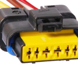 Chicote 6 vias femea Sensor borboleta/ direção elétrica/pedal acelerador eletrônico/ farol/ botão vidro/ flange