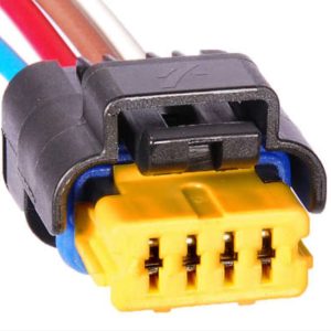 Chicote 4 vias fêmea Flange bomba de combustível / acelerador eletrônico/ lanterna/ resistência