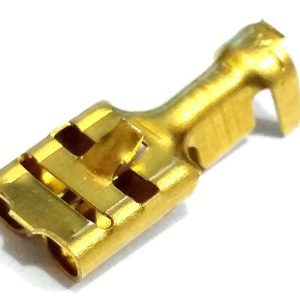 Terminal fêmea com trava 6.3 mm para fio 0,75 mm a 2.50 mm