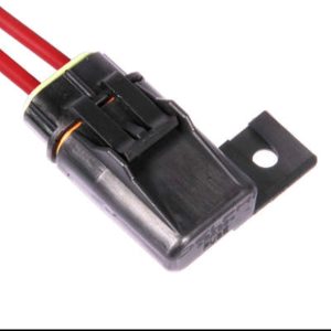 Chicote 2 vias fêmea  Porta fusível com tampa  Fio 4,0 mm