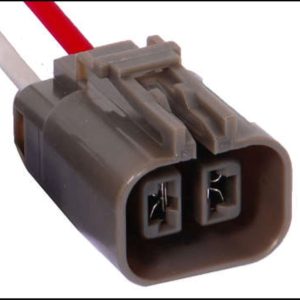 Chicote 2 vias fêmea Regulador de voltagem/ alternador Subaro fio 4,0 mm