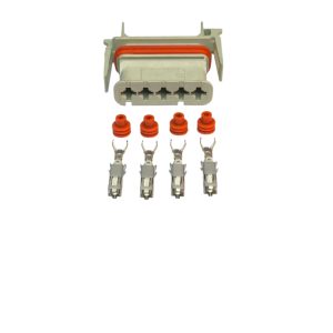 KIT CONECTOR 5 VIAS FÊMEA REPARO MÓDULO S6 MOTOR SCANIA CODE 13 (CINZA)