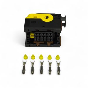 KIT CONECTOR 15 VIAS FÊMEA - MÓDULO GS MERCEDES BENZ (PRETO)