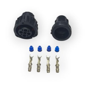 Kit Conector 4 Vias Fêmea Módulador Abs /temperatura Do Óleo