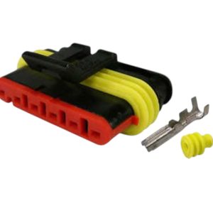 KIT CONECTOR 6 VIAS FEMEA REPARO BICO INJETOR/ TRAVA ELÉTRICA