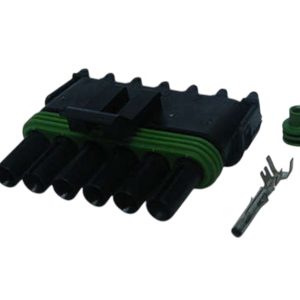 KIT CONECTOR 6 VIAS FEMEA COMANDO / GUIA 1A/E5A