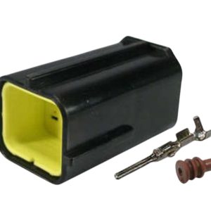 KIT CONECTOR 6 VIAS MACHO BICO INJETOR CHERRY