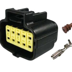 KIT CONECTOR  10 VIAS FEMEA  REPARO FAROL SCANIA SERIE 5