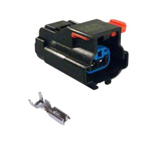 KIT CONECTOR 2 VIAS FEMEA CITROEN / PEUGEOT/ RENALULT  CAIXA DIREÇAO ELETRICA