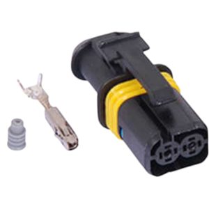 KIT CONECTOR 2 VIAS FEMEA   JOHN DEERE /SCANIA/ REPARO LADO DIREITO/ PISCA DIANTEIRO