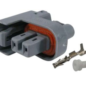 KIT CONECTOR 2 VIAS FEMEA BICO INJETOR GM CORSA /CELTA