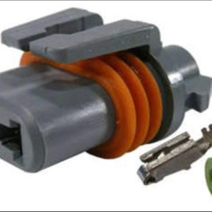 KIT CONECTOR 2 VIAS FEMEA FAROL DE MILHA LAMPADA 9006 /HB4 / SENSOR VELOCIDADE