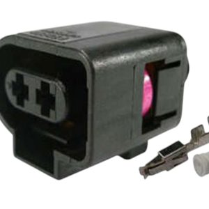 KIT CONECTOR 2 VIAS FEMEA FAROL DE MILHA /DIREÇAO HIDRAULICA / TEMPERATURA AGUA / AUDI /SCANIA /VW / VOLVO