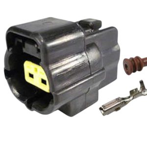 KIT CONETOR 2 VIAS FEMEA  TEMPERATURA / FAROL DE MILHA / SOLENOIDE / FORD/ GM/VW/MITSUBISHI  /