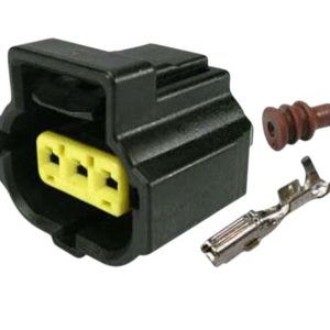 KIT CONECTOR  3 VIAS FEMEA REGULADOR ALTERNADOR BOSCH