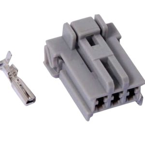 KIT CONECTOR 3 VIAS FEMEA LANTERNA TRASEIRA FREIO  HONDA /FIAT/CIVIC
