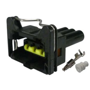 KIT CONECTOR CHCIOTE 3 VIAS FEMEA ROTAÇÃO / DETONAÇÃO/ MAP/ VELOCIDADE/FIAT/ FORD/ GM/ VW
