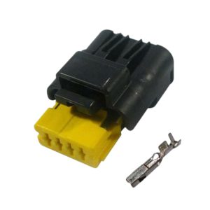 KIT  CONECTOR 4 VIAS FEMEA FLANGE BOMBA DE COMBUSTIVEL /LANTERNA /RESISTENCIA /CITROEN/  PEUGEOT/RENAULT