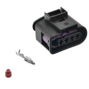KIT CONECTOR 4 VIAS FEMEA BOBINA DE INGINIÇAO /LIMPADOR/ PORTA MALAS
