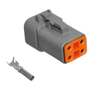 KIT CONECTOR 4 VIAS FEMEA AGRICOLA CAMINHAO /ONIBUS