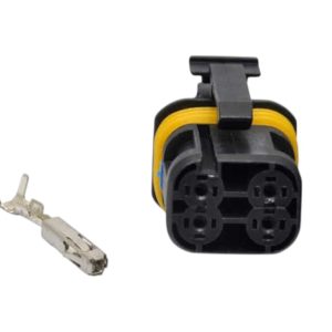 KIT CONECTOR 4 VIAS FEMEA INJECÇAO ELETRONICA