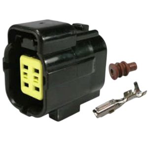 KIT CONECTOR  4 VIAS FEMEA LAMBDA/ PEDAL ACELERADOR /BOMBA DE COMBUSTIVEL FIAT/FORD/MAZDA/VW
