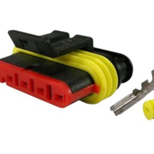 KIT CONECTOR 5 VIAS FEMEA LANTERNAS /RANDOM/GUERRA/  CAMINHAO