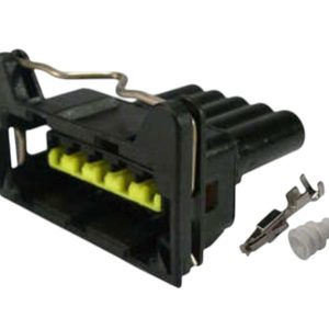 KIT CONECTOR 5 VIAS FEMEA FLUXO AR CONDICIONADO /FARO/LANTAERNA /ADIMISSAO /FIAT/FORD/VW /VOLVO