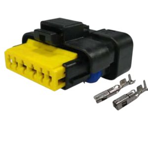 KIT CONECTOR 6 VIAS FEMEA BORBOLETA / DIREÇAO HIDRAULICA / PEDAL/ FLANGE /CITROEN/ FIAT/RENAULT / PEUGEOT