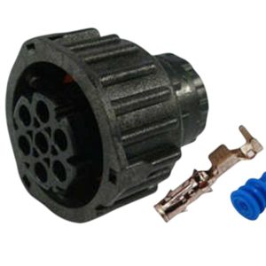 KIT CONECTOR 7 VIAS  FEMEA BAIONETA/ BUZINA/ CEBOLINHA/ LANTERNA/ IVECO/ MB/ SCANIA/ VW/ VOLVO