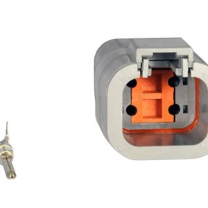KIT CONECTOR 4 VIAS DEUTSCH MACHO AGRICOLA CAMINHAO/ONIBUS
