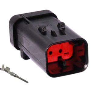 KIT CONECTOR 4 VIAS MACHO TRATORES / MAQUINAS / AGRICOLAS