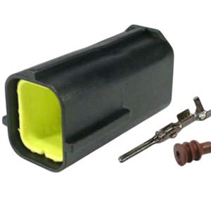 KIT CONECTOR  4 VIAS MACHO  LAMBDA PEDAL ACERLERADOR  VW / FIAT/MAZDA