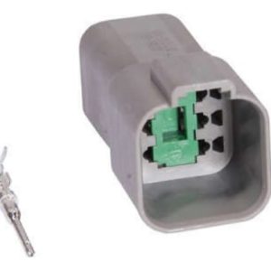 KIT CONECTOR 6 VIAS MACHO AGRICOLA / CAMINHAO /ONIBUS