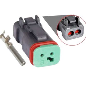 KIT CONECTOR 2 VIAS FEMEA AGRICOLA SENSOR DE OLEO FORD/ VW