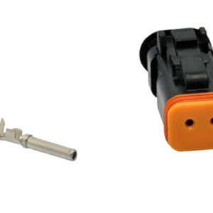 KIT CONECTOR 2 VIAS FEMEA AGRALE / SENSOR TEMPERATURA /CAMINHAO /ONIBUS / AGRICOLA