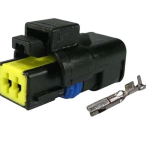 KIT CONECTOR 2 VIAS FEMEA FIAT /PEUGEOT/ RENAULT SENSOR BOMDA DE AGUA LIMPADOR DE PARABRISAS