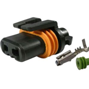 KIT CONECTOR 2 VIAS FEMEA FAROL DE MILHA -LAMPADA 9005/HB3