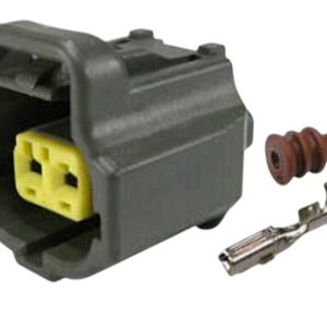 KIT CONECTOR 2 VIAS FEMEA SENSOR TEMPERATURA /CEBOLAO RADIADOR FORD/GM/VW/MADZA/SUZUKI