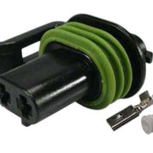 KIT CONECTOR  2 VIAS FEMEA FAROL DE MILHA COM TRAVA LATERAL LAMPADA h3 /GM