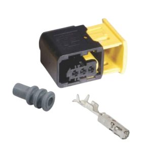 KIT CONECTOR 3 VIAS FEMEA INJEÇÃO ELETRONICA VW CONSTELLATION