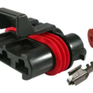 KIT CONECTOR 3 VIAS ELETROVENTILADOR FIO 4, MM GM