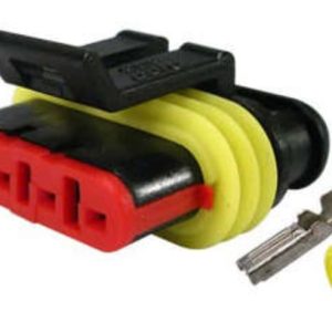 KIT CONECTOR  4 VIAS FEMEA MARCHA LENTA /MAGNETTI MARRELLI/ MEDIDOR BOMBA COMBUSTIVEL /FIAT