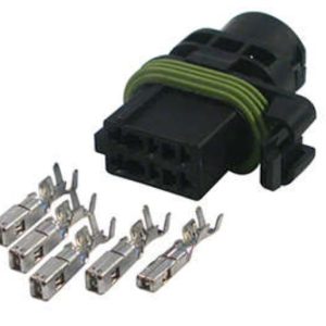 KIT CONECTOR 6 VIAS FEMEA BOMBA DE COMBUSTIVEL PARTE SUPERIOR / PEUGEOT/RENAULT