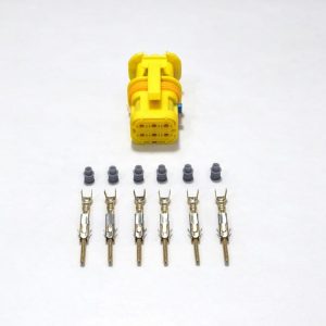KIT CONECTOR 6 VIAS MACHO REPARO MOTOR VW/ MAN/ CONSTELLATION
