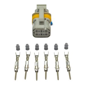 KIT CONECTOR 6 VIAS MACHO REPARO MOTOR MAN 6 CILINDROS