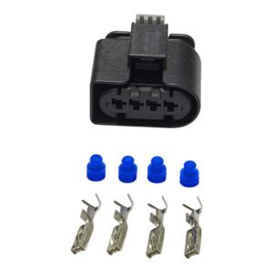 KIT CONECTOR  4 VIAS FEMEA REPARO BOMBINA IGNIÇÃO VW/GOL SENSOR DE PRESSÃO MB EURO 6