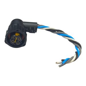 CHICOTE 4 VIAS FEMEA REPARO SENSOR PLCD EMBREAGEM VOLVO FM/ FH ( PRETO ) CAPA 90°