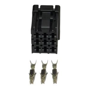 KIT CONECTOR  9 VIAS FEMEA REPARO MÓDULO L.U VW: CONSTELLATION, MAN PRETO