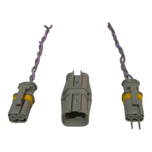CHICOTES 2 VIAS FEMEA E MACHO MOTOR D8 MAN COM CAPA